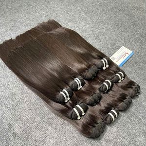 Descuento de Año Nuevo 100% Extensiones de cabello humano virgen Remy vietnamita Paquetes de cabello de trama recta de hueso negro Listo para enviar - Product Image 3