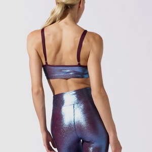 Nuevo Conjunto de Leggings y Sujetador Deportivo de Cuero con Etiqueta Privada Personalizada para Entrenamiento Activo - Product Image 6