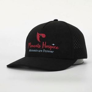 Wholesale Custom Embroidery Logo Polyester 5 Panel High Quality Adjustable Unisex Four Seasons Sport Hat <b>Black</b> <b>Baseball</b> <b>Cap</b> - Product Image 1