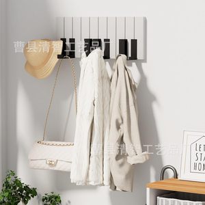 Piano Key Wall <b>Hooks</b> 50cm <b>Black</b> Keys Wall Mounted Coat Rack Entryway Clothes Organizer <b>Hook</b> Foyer Storage - Product Image 4