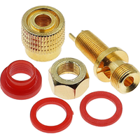 Borne de connexion M8 en cuivre pur GIET 8 mm pour machine à souder électrique, onduleur, haut-parleur, prise banane haute intensité 200A