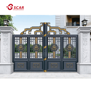 Diseños de parrilla de casa moderna de estilo europeo puerta principal de hierro forjado puerta principal para jardín puertas de hierro forjado baratas - Product Image 3
