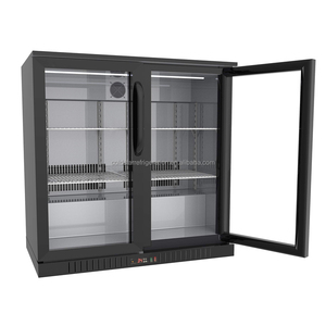 Refrigerador de cerveza para Bar, escaparate comercial personalizado al por mayor, refrigerador para bebidas con dos puertas de cristal, minicongelador - Product Image 3