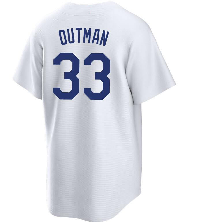 33 James Outman Blanc