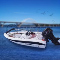 Bateau de pêche de luxe à grande vitesse de 3,6 m (12 pieds) avec console de commande gauche en aluminium pour 4 personnes