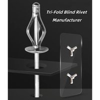 Rivets à tête bombée en aluminium DIN Standard RV6605 5.2/6.4/7.5 Bulbex Tri-Luk avec rondelle en caoutchouc