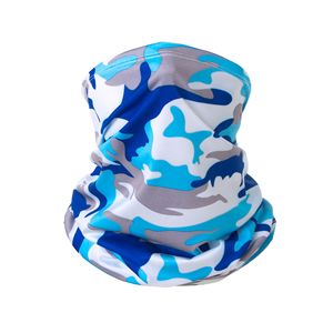 Ice Silk Neck Warmer Sun Protection Quick Drying Cycling Face Mask Men Outdoor UV Shield Short Style Camouflage Print - Product Image 2