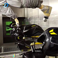 Ligne de peinture de moto entièrement automatique, système robotique à grande vitesse, fonctionnement 24h/24 et 7j/7, maximisation de la production pour les usines de motos