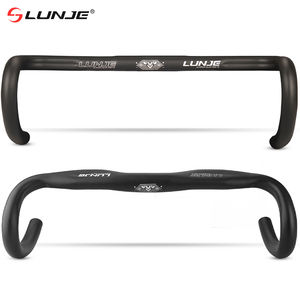 LUNJE <span class=keywords><strong>Guidon</strong></span> <span class=keywords><strong>de</strong></span> vélo <span class=keywords><strong>de</strong></span> <span class=keywords><strong>course</strong></span> vintage classique ultraléger en alliage d'aluminium 31.8mm 380/400/420mm Barre <span class=keywords><strong>de</strong></span> cyclisme légère et courbée - Product Image 5