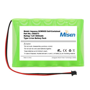 Misen Impassa SCW9055 <span class=keywords><strong>2</strong></span>-Way SCW9057 자체 포함형 무선 교체용 7.2V 3600mAh Ni-MH 배터리 팩 DSC 경보 시스템용 - Product Image 3
