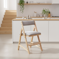Chaise de bureau réglable en bois massif pour l'apprentissage des enfants, correction de la posture d'écriture, dossier en éponge haute densité, pour les 6-12 ans