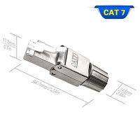 Cable Ethernet de campo 8P8C sin herramientas Cat 7 Red FTP blindado Cat6a Cat7 RJ45 Conector Modular enchufe sin herramientas