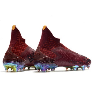 Chaussures de football pour <span class=keywords><strong>enfants</strong></span> populaires, colorées, avec logo personnalisé, tige en toile respirante, pour entraînement en extérieur, durables, livraison directe - Product Image 3