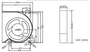 <span class=keywords><strong>Ventilador</strong></span> centrífugo sin escobillas de 50mm y 5008 CC, 5V, 12V, alto Rpm, ruido, menos aire grande, portátil, <span class=keywords><strong>Notebook</strong></span>, electrodomésticos de CA para coche, OEM, ODM - Product Image 5