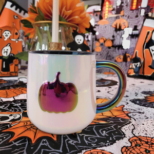 <span class=keywords><strong>Tasse</strong></span> Tiki en céramique à motif de citrouille gaufré moderne et écologique <span class=keywords><strong>Tasse</strong></span> à thé populaire pour le festival <span class=keywords><strong>Tasse</strong></span> en grès Design Halloween - Product Image 2