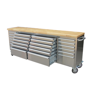 Hyxion Tủ Ngăn Kéo 24 96 Inch Hàng Đầu Dụng Cụ Khóa Bánh Xe Bằng Thép Không Gỉ - Product Image 6