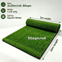 Tapis de gazon synthétique au sol pour petits terrains de football prêt à l'emploi Coût par mètre carré Gazon artificiel en Inde