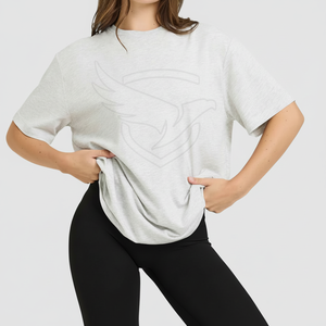 Venta caliente camiseta transpirable camiseta mujer cómoda ropa de calle precio al por mayor camiseta de gran tamaño - Product Image 1