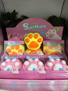 Jouet anti-stress Kawaii Patte de Chat Super Doux pour Enfants et Adultes, Jouet Squishy Patte d'Ours Rempli, Balle à Presser à Remontée Lente - Product Image 3