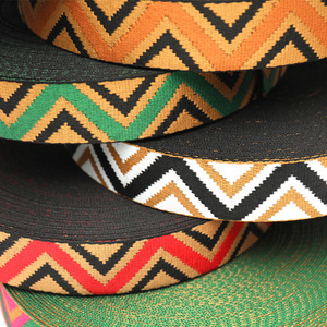 Винтажные аксессуары для сумок с уникальным дизайном, экологичные, с геометрическим узором, волнистые, 100% полиэстер - Product Image 5