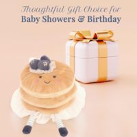Peluche pour animaux de compagnie en forme de crêpe de 8 pouces, jouet en peluche doux sur le thème de la nourriture, jouet interactif pour chiens et chats