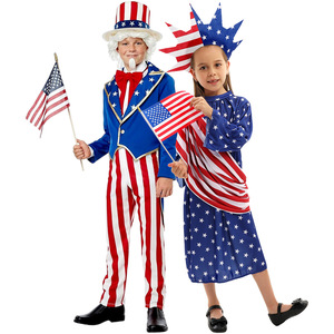 Disfraz <span class=keywords><strong>Infantil</strong></span> de Halloween del Tío Sam Americano, para el Día de la Independencia, Hecho de Poliéster en Zhejiang - Product Image 2