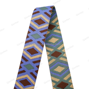 Của phụ nữ Túi dây đeo vai thiết kế mới 5cm rộng hình thoi mô hình Polyester jacquard vải có độ bền cao Giả <span class=keywords><strong>nylon</strong></span> chất liệu - Product Image 6