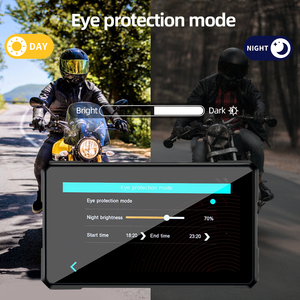 Grandnavi, Cámara de Doble Espejo, Pantalla Táctil Android Auto, Resistente al Agua, 5 Pulgadas, Reproductor Multimedia para Motocicleta, Monitor, Dashcam, Radio para Motocicletas - Product Image 5