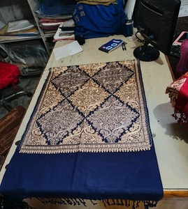 Châle luxueux en viscose brodé, imprimé numérique, à longues franges, écharpe d'hiver traditionnelle, douce, chaude, respirante, confortable et élégante - Product Image 1
