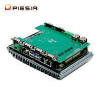 Piesia 6 * COM 2 * LAN 8 * USB DDR4 16GB X86 Linux Computadora industrial sin ventilador PC integrada con procesador Intel Core I3 I5 I7