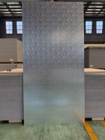 Décoration intérieure, panneaux muraux en bois massif avec placage en fibre de bambou de 5/8 mm, texture métallique, finition miroir, panneaux muraux de fond