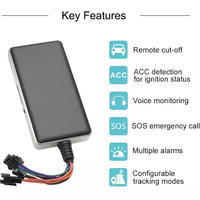 Traceur GPS 2G GT06N pour véhicule avec détection d'allumage, bouton panique, coupure à distance, micro externe pour surveillance audio via application