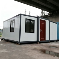 Maison Modulaire Préfabriquée de Luxe Portable et Extensible 20FT 40FT, Conteneur Pliable Mobile avec 2 Chambres