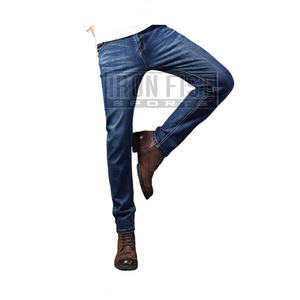 Jean Classique Homme Coupe Slim Léger Design Élégant Respirant 100% Coton pour Tous les Jours Mode Été Automne Hiver - Product Image 1