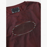T-shirt décontracté tendance pour homme, coupe ample, effet vieilli, manches longues, style sportif, haute qualité, vente en gros