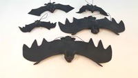 Chauves-souris vampires artificielles Halloween fête faveurs décor à la maison atmosphère hantée accessoires suspendus effrayant effrayant TPR Halloween chauves-souris