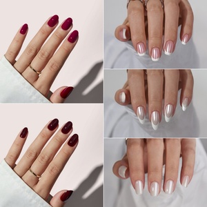 BTArtbox – Kit de faux ongles en gel souple faits à la main avec colle, vente en gros, courts, carrés, dégradé ombré, étiquette privée, à presser - Product Image 4
