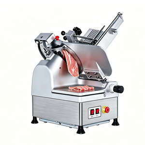 Rebanadora de Carne Automática Eléctrica, Cortadora de Alimentos para <span class=keywords><strong>Delicatessen</strong></span>, Cortadora de Verduras, Cuchilla y Carro Desmontables de Acero Inoxidable para Cocina - Product Image 2