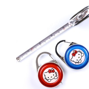 Promocional gato Dos Desenhos Animados régua De Aço Inoxidável, Gancho Mosquetão com Fita métrica - Product Image 4