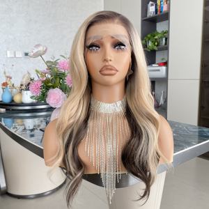 Perruques synthétiques à prix abordable 13x6 Lace Front, résistantes à la chaleur, avec raie au milieu, aspect naturel, pour usage quotidien - Product Image 6