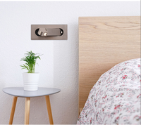 Veilleuses Led encastrées et pivotantes au design nordique moderne, lampes de chevet pour hôtel, lecture, intérieur, étude, maison, éclairage décoratif, lampes murales de nuit
