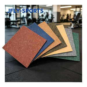 Alfombra de gimnasio de caucho de alta resistencia, protección contra impactos para equipos de entrenamiento con pesas, gimnasios y espacios públicos de ejercicio. - Product Image 1
