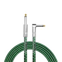 Cable de Audio para Instrumentos Musicales, Altavoces y Guitarra, con Conductor de Cobre Puro Trenzado Coaxial de 6.35mm, Blindado con PVC y Reductor de Ruido, Venta al Por Mayor de Fábrica