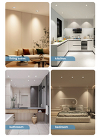 Projecteur LED SMD 6W moderne certifié EMC RoHS, étanche IP65, résistant au feu, corps métallique, éclairage de plafond intérieur, blanc chaud, downlights