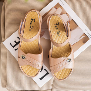 <span class=keywords><strong>Sandalias</strong></span> de moda para <span class=keywords><strong>mujer</strong></span>, estilo internet, con cuña, elegantes, transpirables, de verano, con punta abierta, estilo hada - Product Image 4