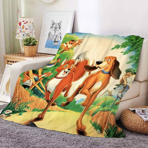 ผ้าห่มฟลานเนลลายการ์ตูนสุนัขจิ้งจอกพิมพ์ลาย 3 มิติแบบกำหนดเอง ผ้าห่มขนแกะนุ่มพิเศษ อุ่นสบาย สำหรับเด็ก ใช้ปูเตียงหรือโซฟา - Product Image 4