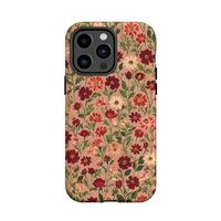 Casing Film 2-in-1 Crossover Flower untuk Apple 17/14/13/15 Pro, Casing Lapis Ganda