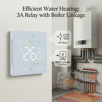 Termostato Inteligente WiFi con Panel Táctil TUYA |   Personalización OEM/ODM |   Caldera eléctrica/de agua/a gas para calefacción
