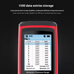 Medidor de Espesor de Revestimiento Ultrasónico GT1201 con Pantalla a Color, Material ABS, Probador de Metal y Vidrio para Rango de Acero de 1.00-300.0mm - Product Image 5