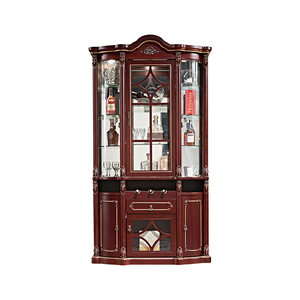Mueble <span class=keywords><strong>de</strong></span> <span class=keywords><strong>Madera</strong></span> Clásico Americano <span class=keywords><strong>de</strong></span> Lujo para Sala <span class=keywords><strong>de</strong></span> Estar, Mueble Bar para el Hogar, Almacenamiento, Esquina, Vitrina Grande para Vino - Product Image 4